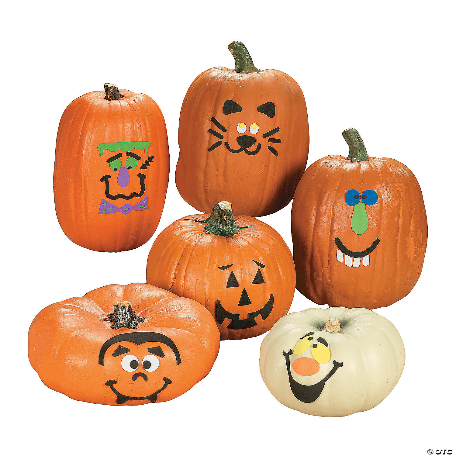 Halloween Foam Pumpkin Decor Kit for 12 Pumpkins